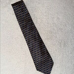 Divinity Series by Steven Harris Ichthys Jesus Fish Patterned Silk Tie Christian